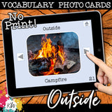 NO PRINT (Digital) Vocabulary Photo Cards - 20 Themed sets!