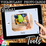 NO PRINT (Digital) Vocabulary Photo Cards - 20 Themed sets!