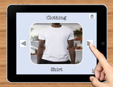 NO PRINT Clothing Vocabulary Flashcards
