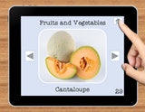 NO PRINT Fruits and Vegetables Vocabulary Flashcards