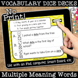 NO PRINT Speech Therapy Vocabulary BUNDLE