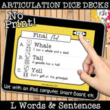 NO PRINT Articulation Speech Therapy Bundle (17 digital articulation games)