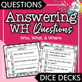 Questioning Skills DICE DECKS Mega Bundle