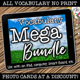 NO PRINT (Digital) Vocabulary Photo Cards - 20 Themed sets!