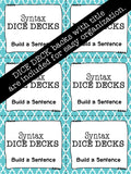 Build-A-Sentence DICE DECKS The Elementary SLP Materials Shop