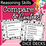Compare and Contrast DICE DECKS The Elementary SLP Materials Shop