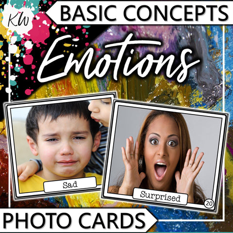 Emotions PHOTO CARDS The Elementary SLP Materials Shop 
