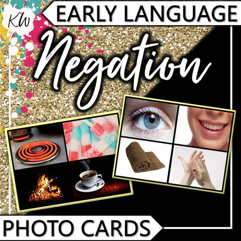 Negation PHOTO CARDS The Elementary SLP Materials Shop 
