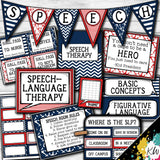 Speech Therapy Decor: Nautical Speech Room Decor The Elementary SLP Materials Shop