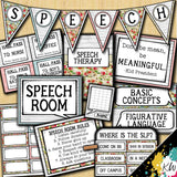 Speech Therapy Decor: Shabby Chic Speech Room Decor The Elementary SLP Materials Shop
