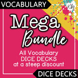 Vocabulary DICE DECKS Mega Bundle The Elementary SLP Materials Shop