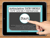 NO PRINT Speech Therapy Articulation CH Game