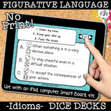 NO PRINT (Digital) Idioms (Figurative Language) Game