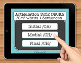 NO PRINT Speech Therapy Articulation CH Game