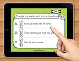 NO PRINT (Digital) Asking Questions Speech Therapy Game -Interrogative Reversals