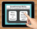 NO PRINT (Digital) Speech Therapy Asking WH Questions Game
