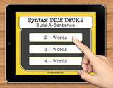 NO PRINT (Digital) Sentence Structure Game: Build A Sentence