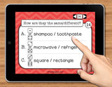 NO PRINT (Digital) Compare and Contrast Speech Therapy Game