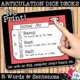 NO PRINT Speech Therapy Articulation R Game