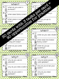 Answering WH Questions (When, Why, & How) DICE DECKS The Elementary SLP Materials Shop 