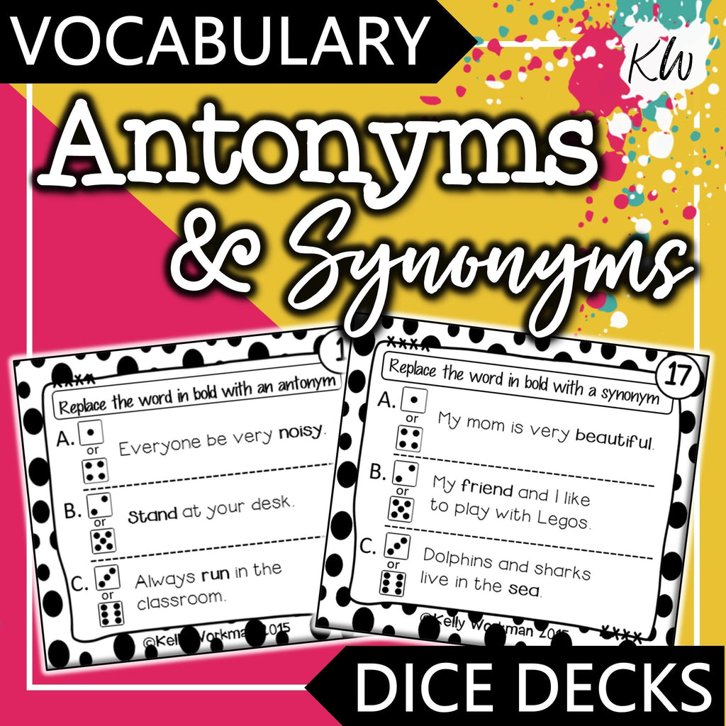 Antonyms and synonyms - Vocabulary by