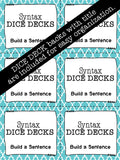 Build-A-Sentence DICE DECKS The Elementary SLP Materials Shop 