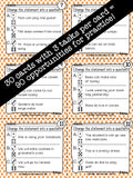 Changing Statements into Questions DICE DECKS The Elementary SLP Materials Shop 