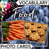 Food PHOTO CARDS The Elementary SLP Materials Shop 