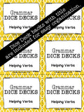 Helping Verbs DICE DECKS The Elementary SLP Materials Shop 