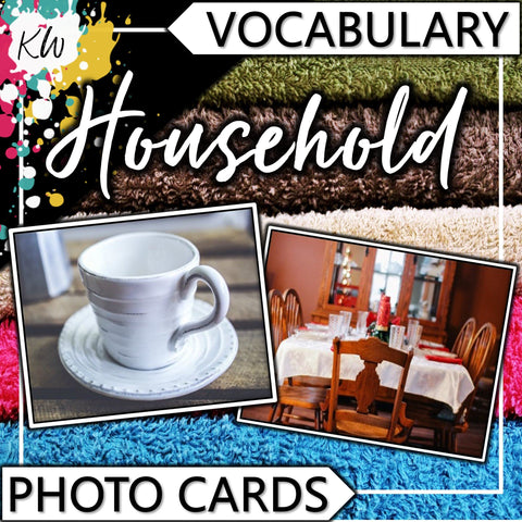Household PHOTO CARDS The Elementary SLP Materials Shop 