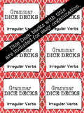 Irregular Verbs DICE DECKS The Elementary SLP Materials Shop 