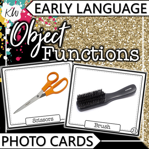 Object Functions PHOTO CARDS The Elementary SLP Materials Shop 