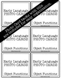 Object Functions PHOTO CARDS The Elementary SLP Materials Shop 