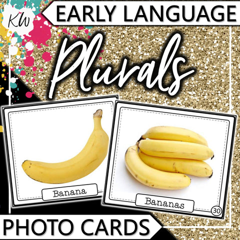 Plurals PHOTO CARDS The Elementary SLP Materials Shop 