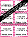 Regular Verbs DICE DECKS The Elementary SLP Materials Shop 