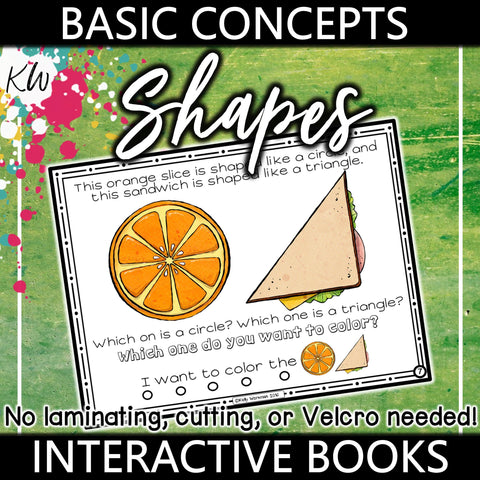Shapes Interactive Book The Elementary SLP Materials Shop 