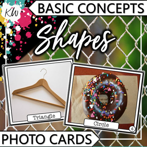 Shapes PHOTO CARDS The Elementary SLP Materials Shop 