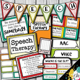 Speech Therapy Decor: Confetti Speech Room Decor The Elementary SLP Materials Shop 