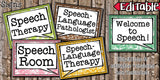 Speech Therapy Decor: Hawaiian Speech Room Decor The Elementary SLP Materials Shop 