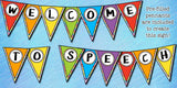 Speech Therapy Decor: Rainbow Speech Room Decor The Elementary SLP Materials Shop 