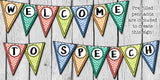 Speech Therapy Decor: Watercolor Chevron Speech Room Decor The Elementary SLP Materials Shop 