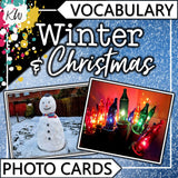 Winter and Christmas PHOTO CARDS The Elementary SLP Materials Shop 